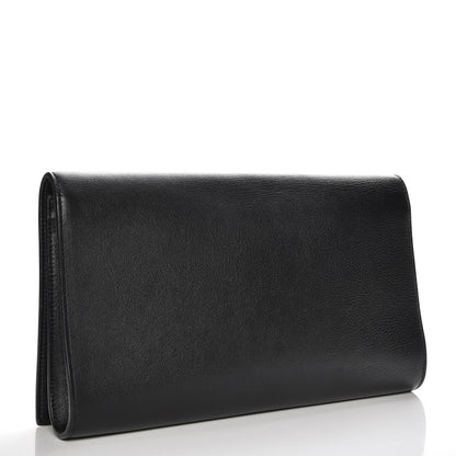 Saint Laurent Calfskin Monogram Large Belle De Jour Clutch Black 3 of 7
