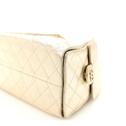 Chanel Metallic Caviar Quilted Small Chanel 25 Handbag Gold 10 of 10