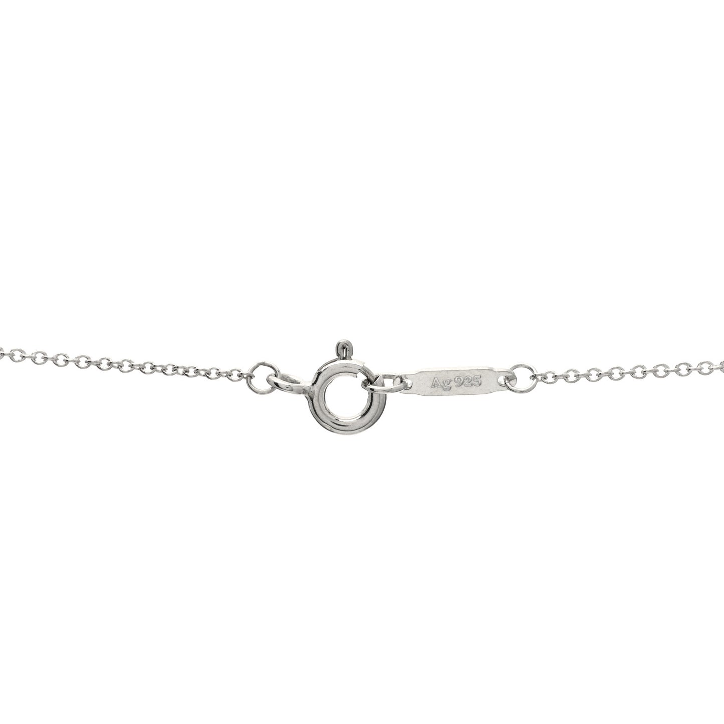 Sterling Silver Letter A Disc Pendant Necklace