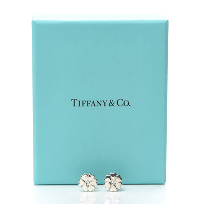Tiffany Sterling Silver Diamond Paloma Picasso Crown Of Hearts Earrings 5 of 5