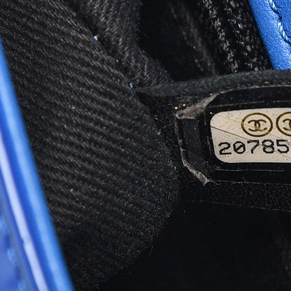 Chanel Patent Quilted Small Coco Shine Flap Blue 17 of 21
