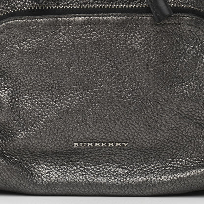 Burberry Metallic Deerskin Medium Rucksack Backpack Dark Grey 9 of 13