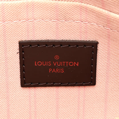 Louis Vuitton Damier Ebene Neverfull MM GM Pochette Rose Ballerine 6 of 7