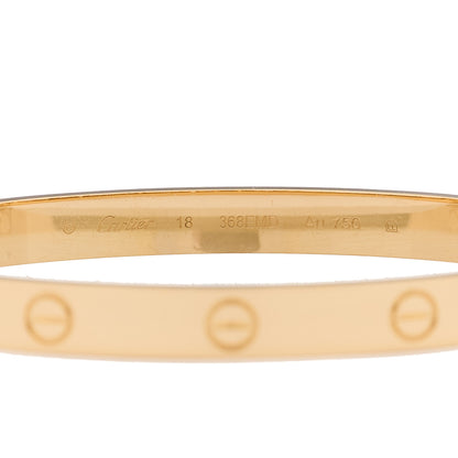 Cartier 18K Yellow Gold LOVE Bracelet 18 3 of 9