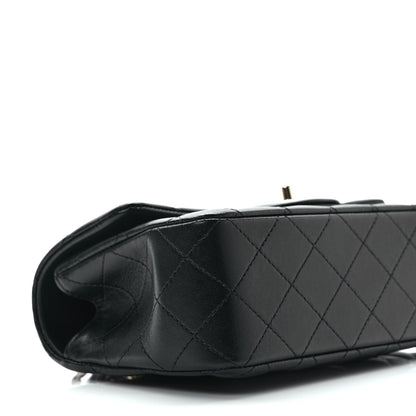 Chanel Lambskin Quilted Mini Top Handle Rectangular Flap Black 8 of 10