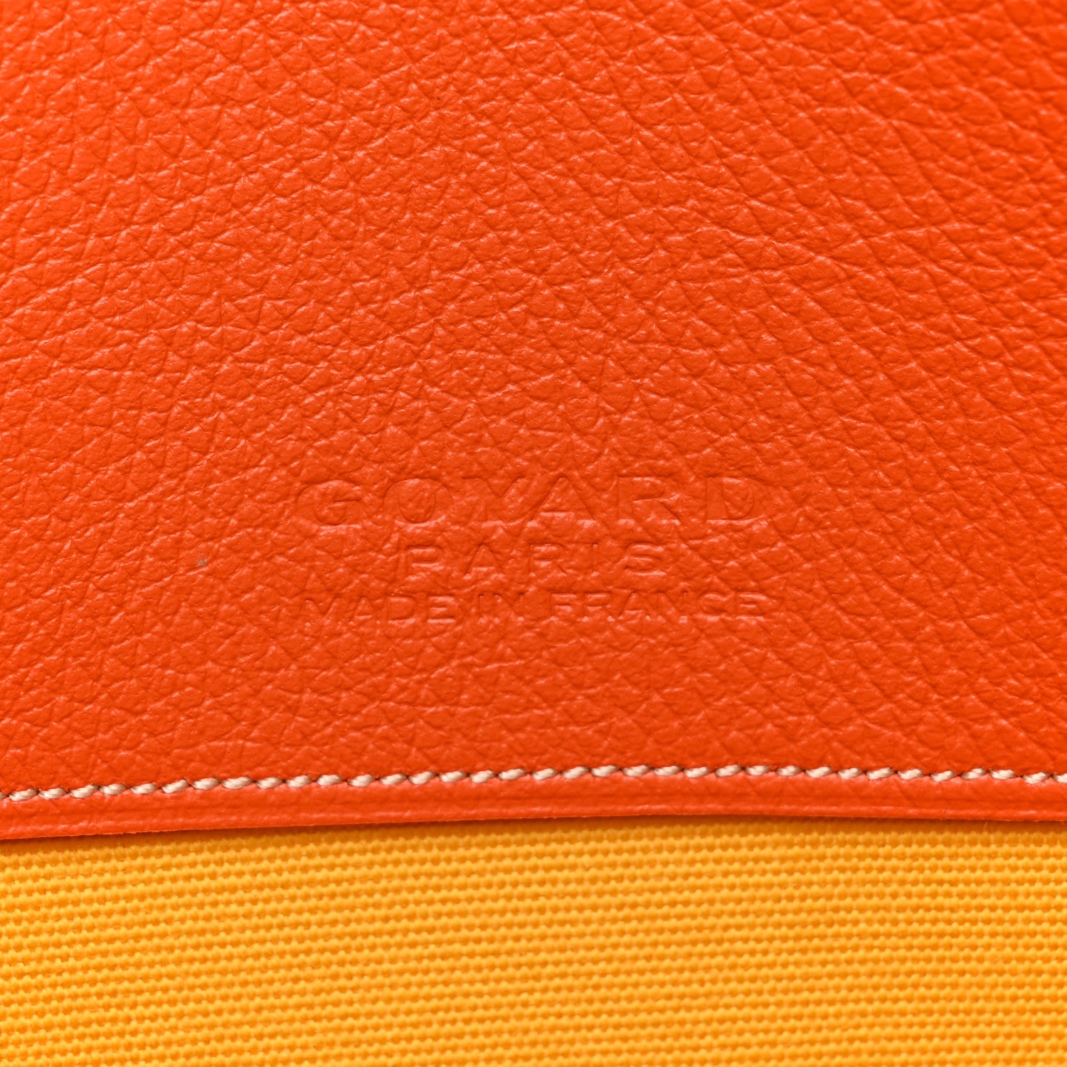 Goyard Goyardine Senat Pochette GM Orange 6 of 9