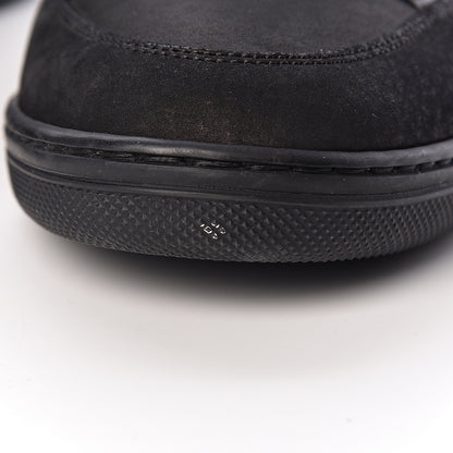 Louis Vuitton Calfskin Suede Monogram Cliff Top Wedge Sneakers 41 Black 11 of 13