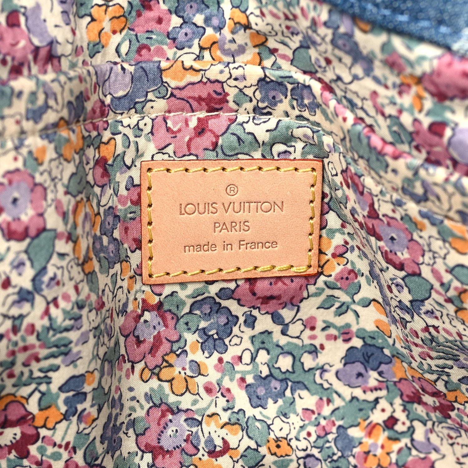 Louis Vuitton Denim Patchwork Posty Messenger Bag Blue 6 of 10