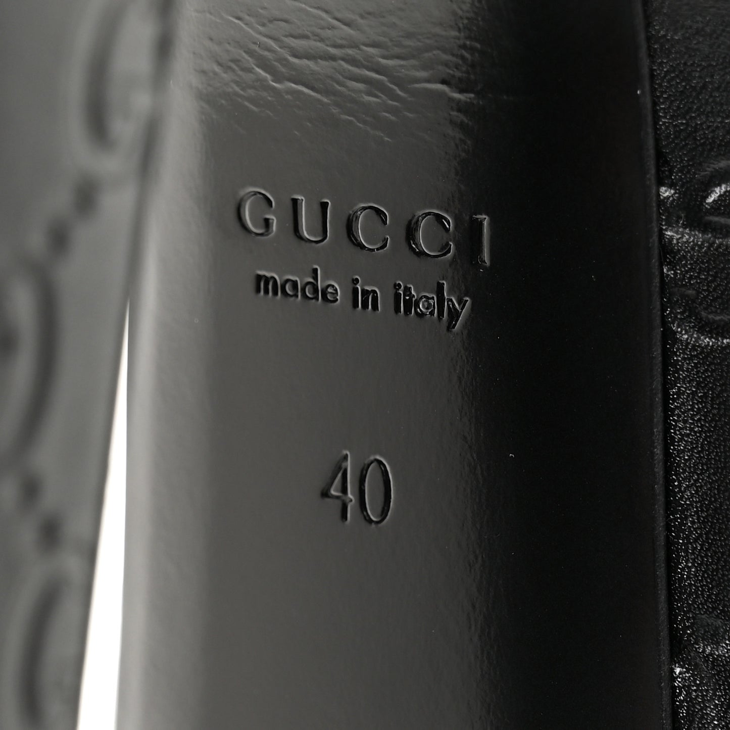 Guccissima Horsebit Platform 70/160mm Slingback Mules 40 Black