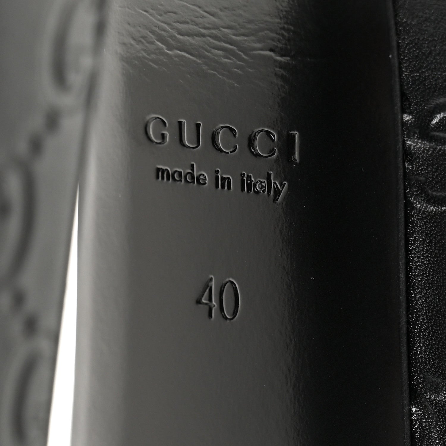 Gucci Guccissima Horsebit Platform 70/160mm Slingback Mules 40 Black 8 of 10