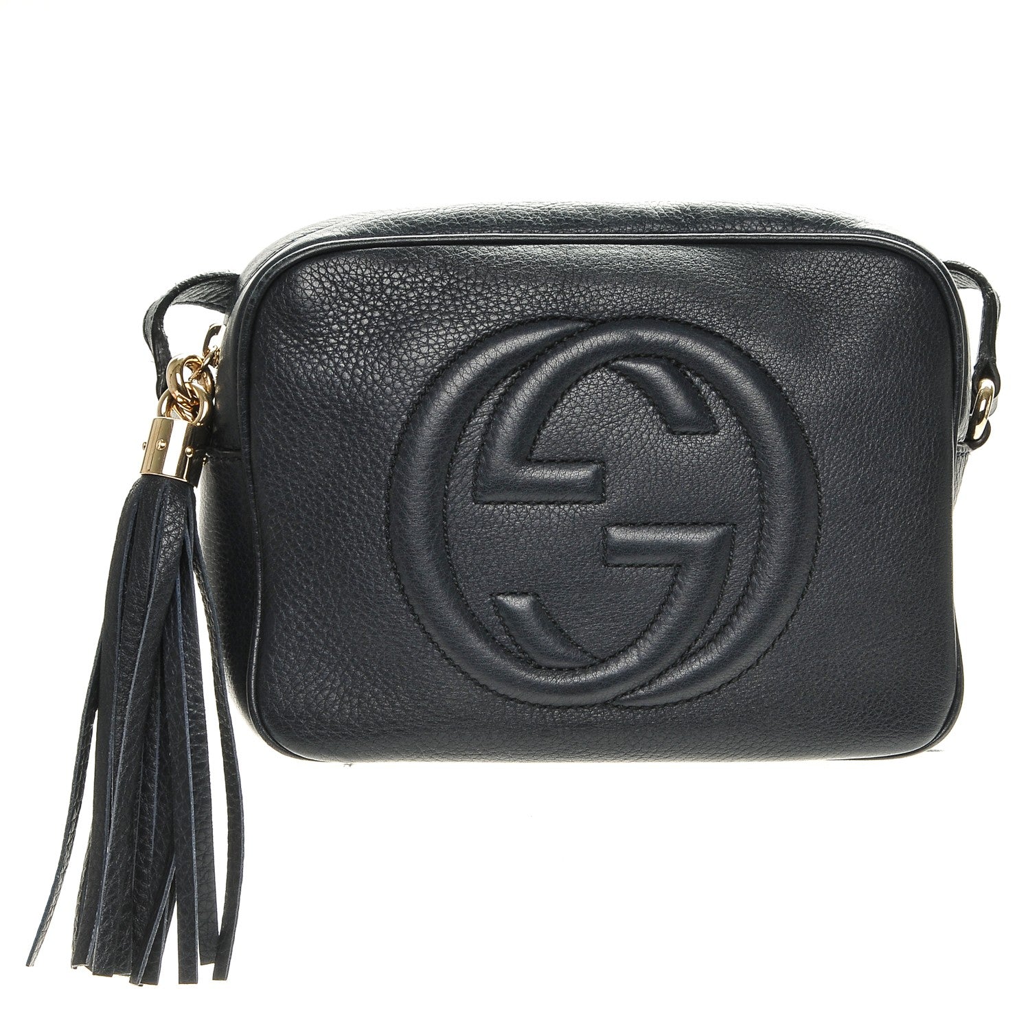 Gucci Pebbled Calfskin Small Soho Disco Bag Blue 1 of 7