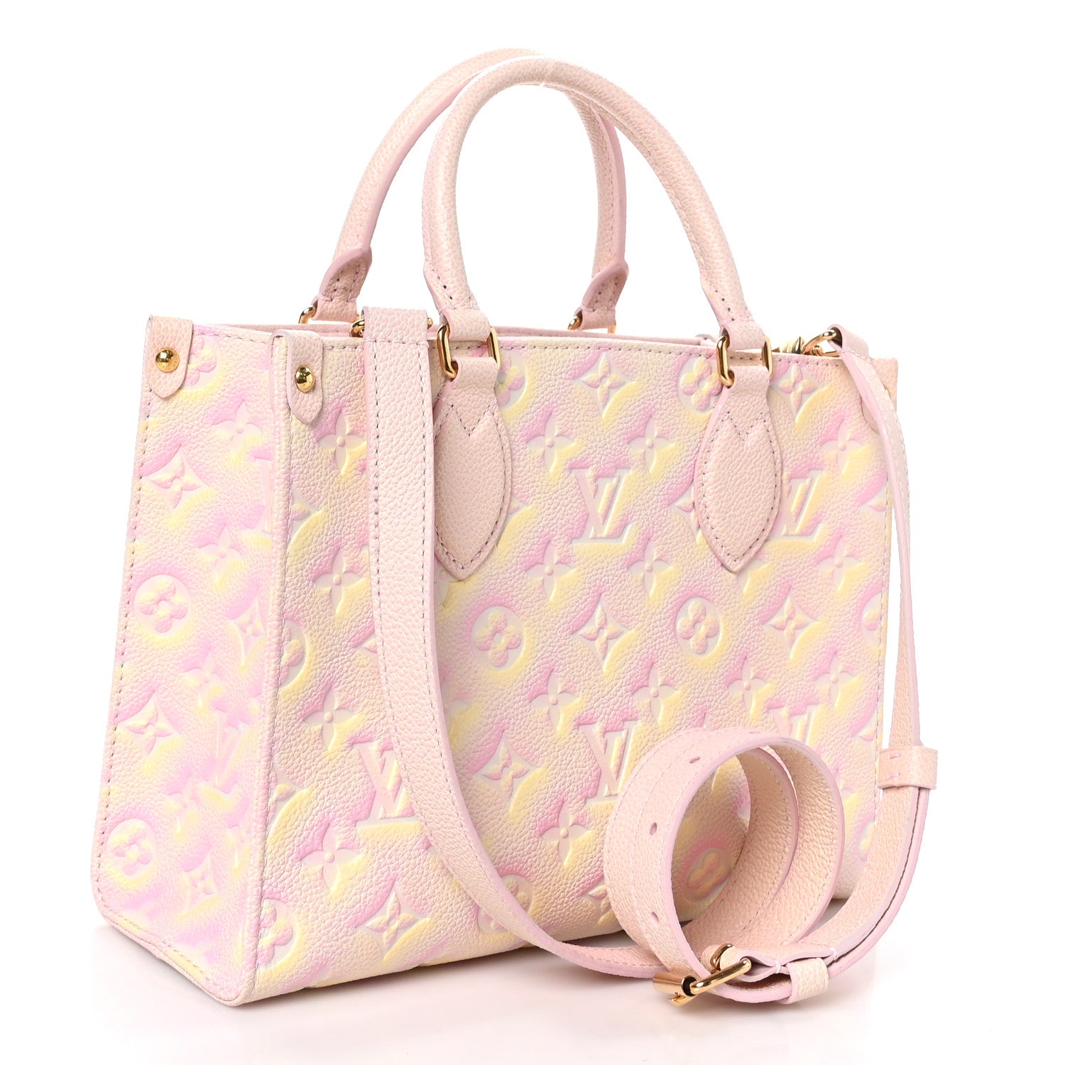 Louis Vuitton Empreinte Monogram Summer Stardust Onthego PM Pink 2 of 9