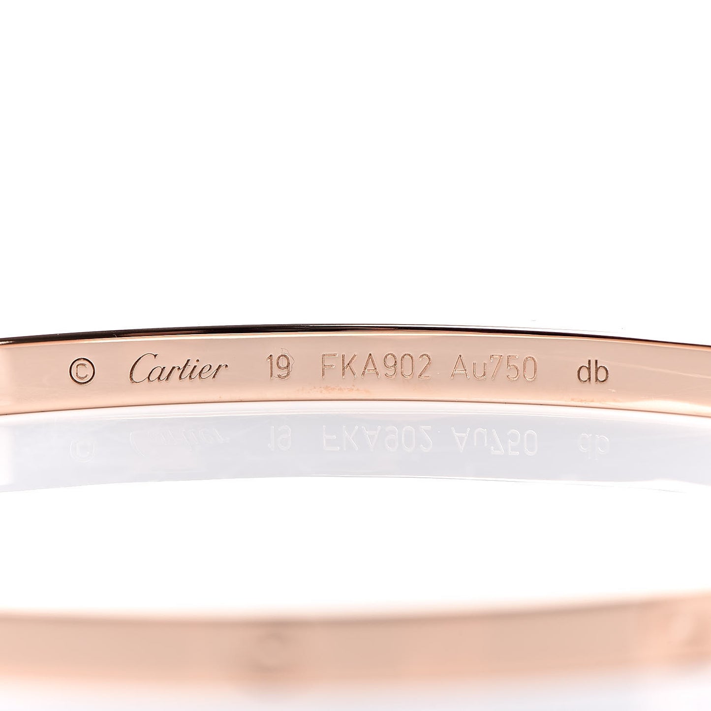 18K Pink Gold Small LOVE Bracelet 19