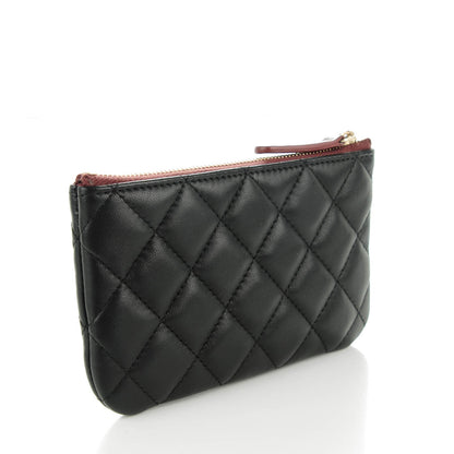 Chanel Lambskin Quilted Small Cosmetic Case Black 3 of 7