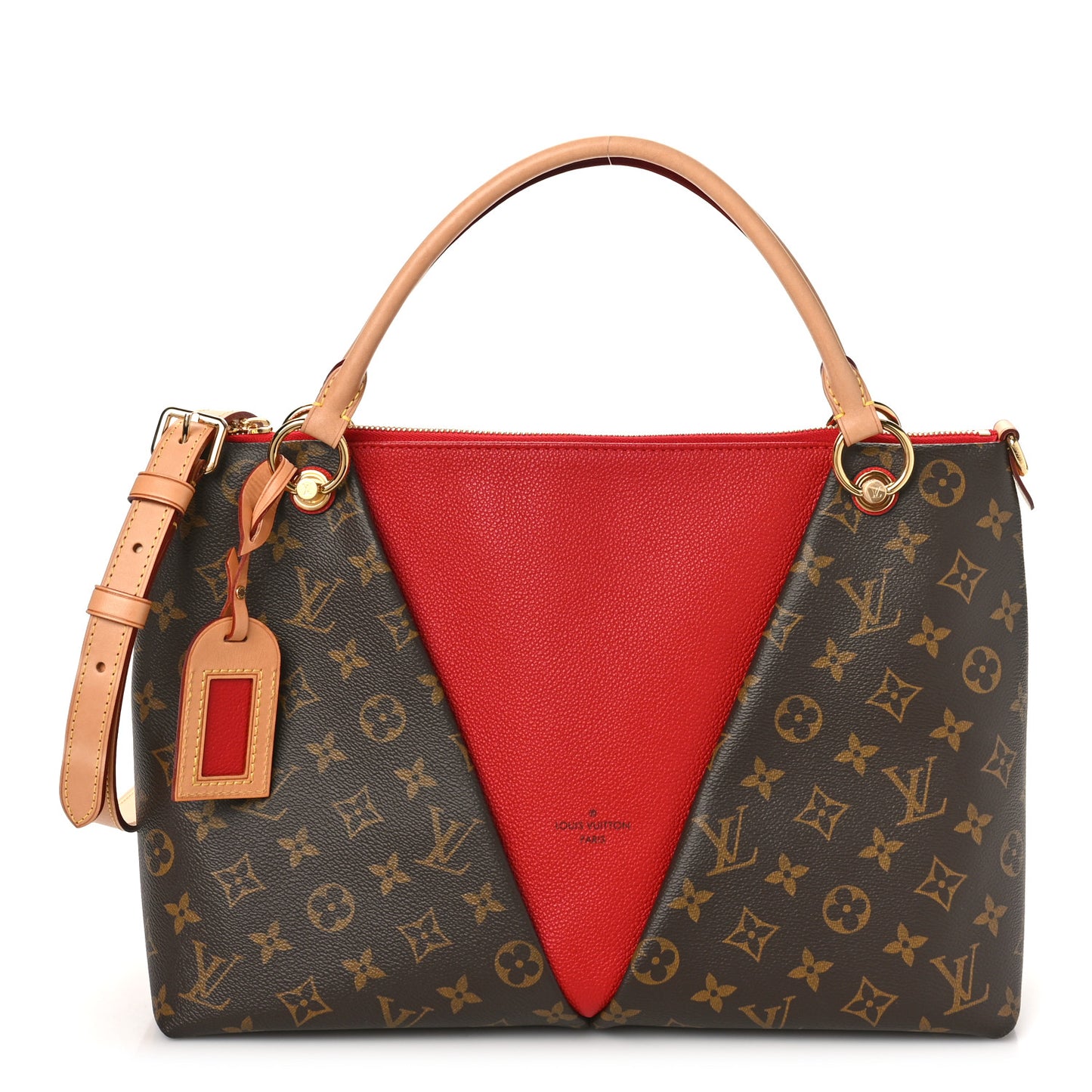 Monogram V Tote MM Cherry