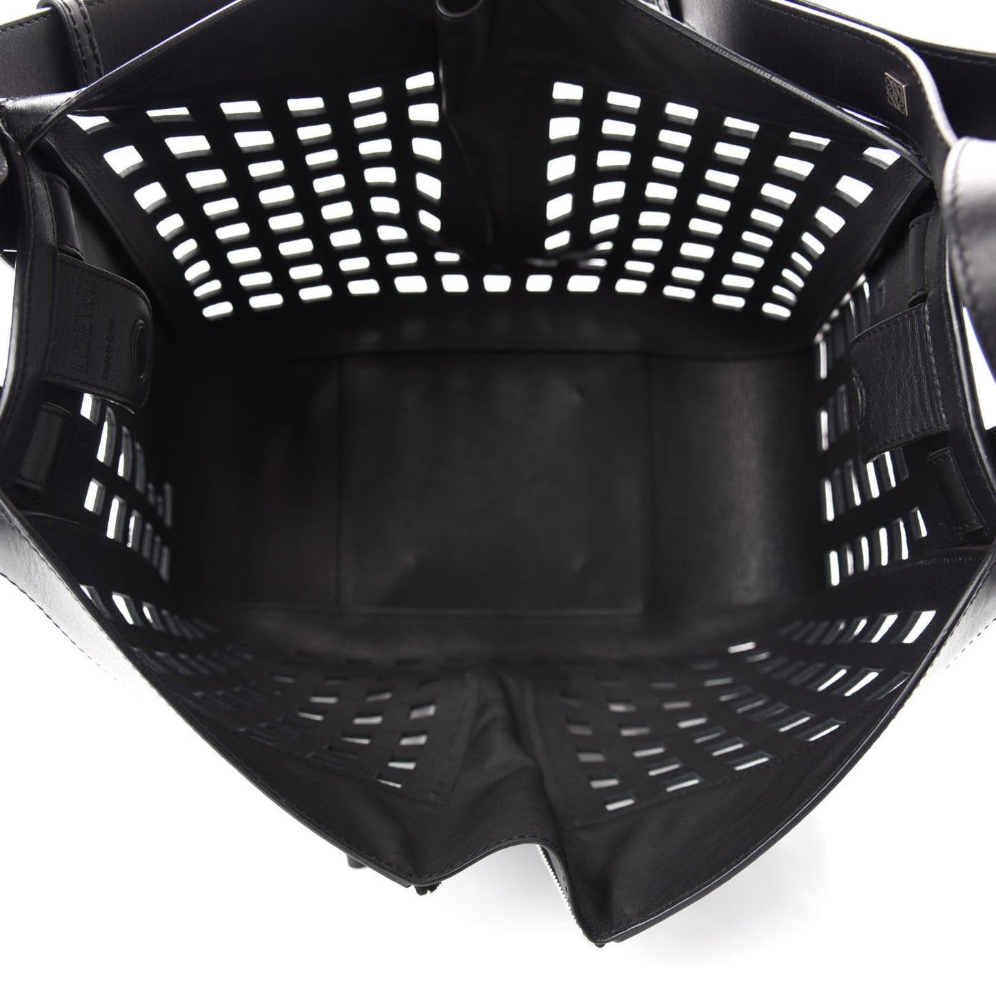 Calfskin Medium Tulip Hammock Shoulder Bag Black