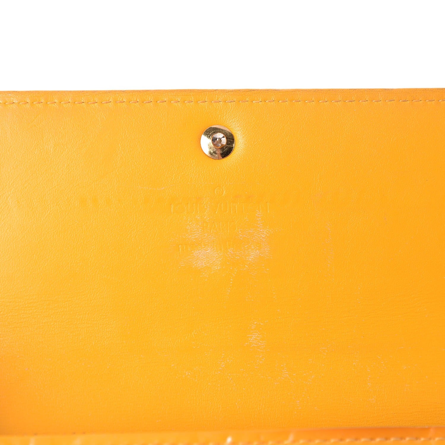 Louis Vuitton Vernis Sarah Wallet Jaune Passion 6 of 12