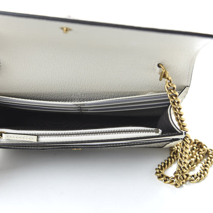 Gucci GG Supreme Monogram Web Queen Margaret Chain Wallet White 5 of 10