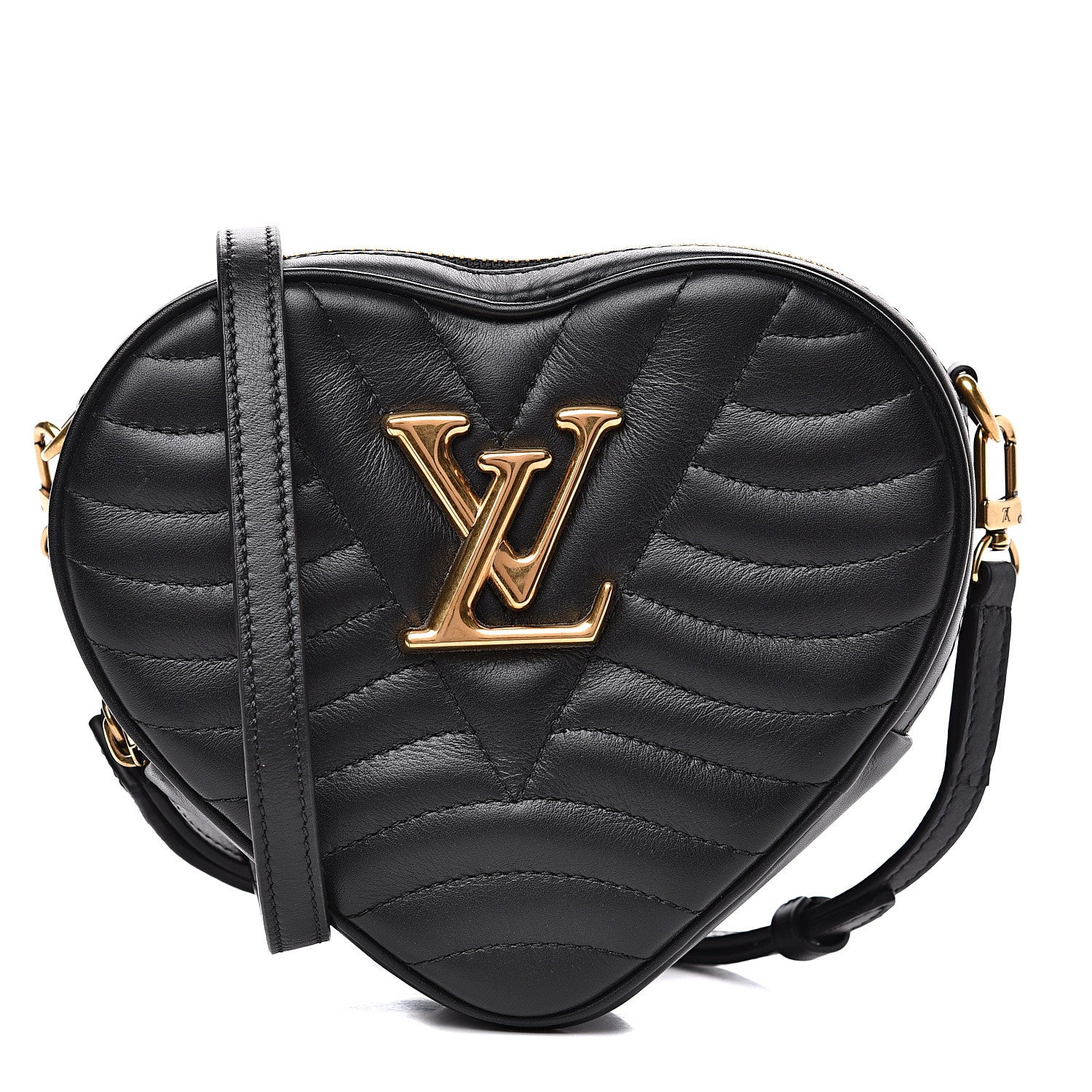 Louis Vuitton Calfskin New Wave Heart Bag Black 1 of 12