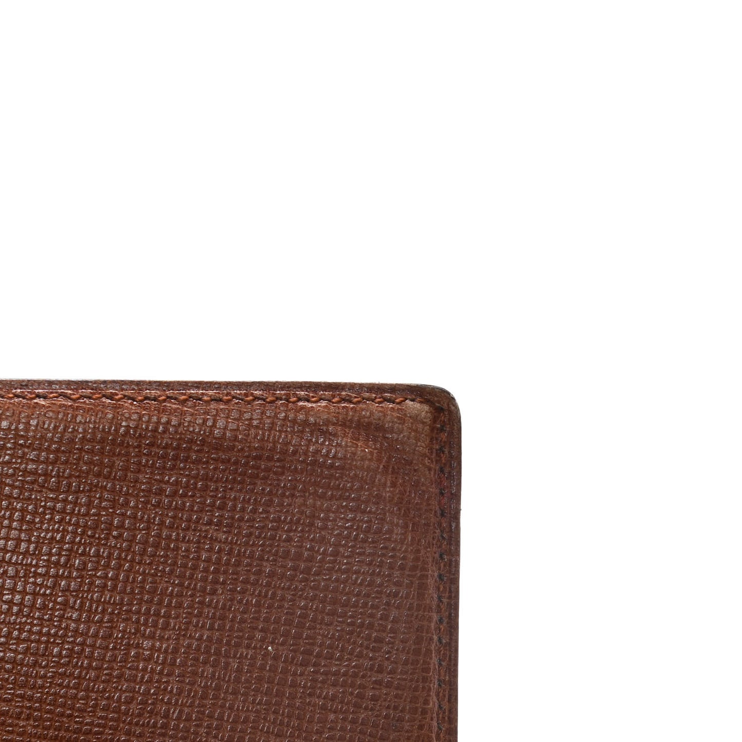 Monogram Simple Checkbook Holder Wallet Cover