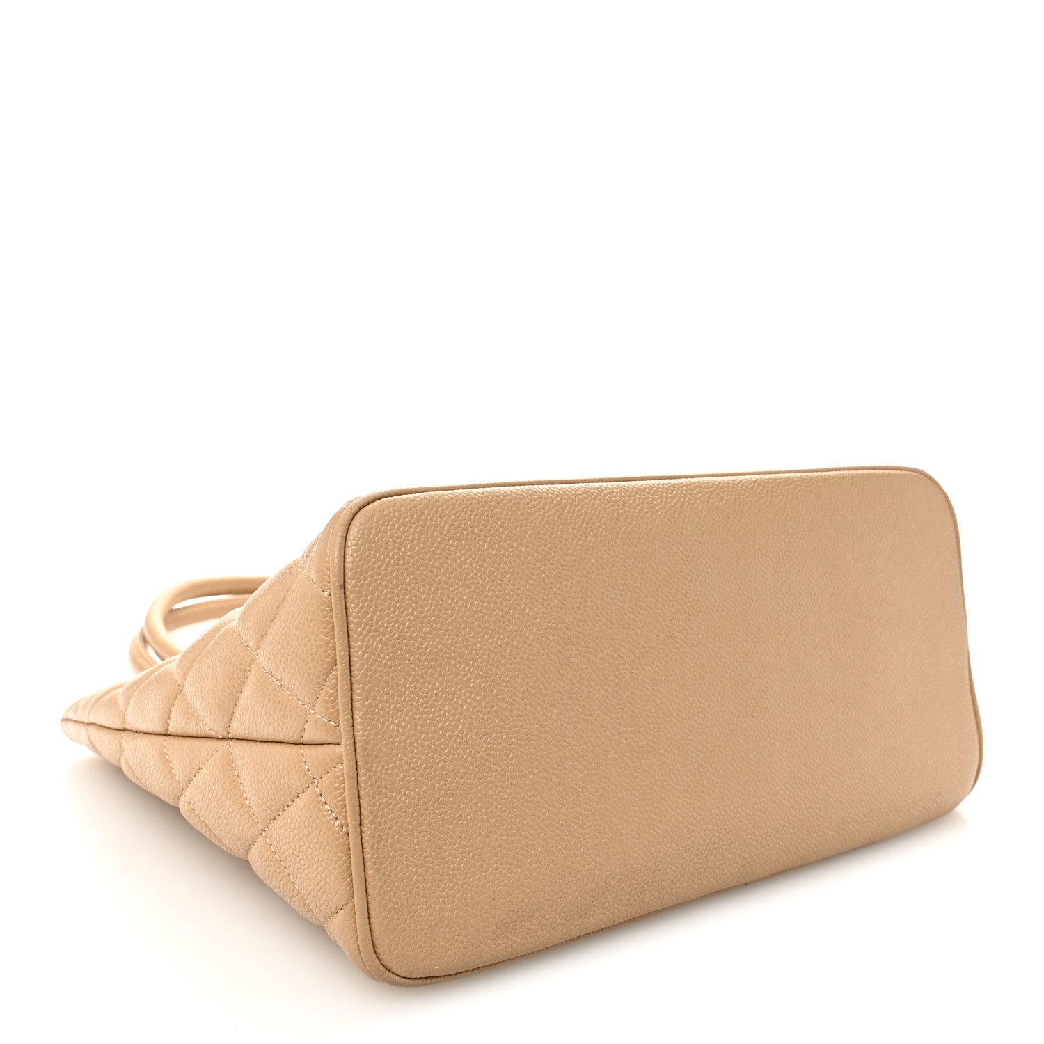 Chanel Caviar Quilted Medallion Tote Beige 4 of 12