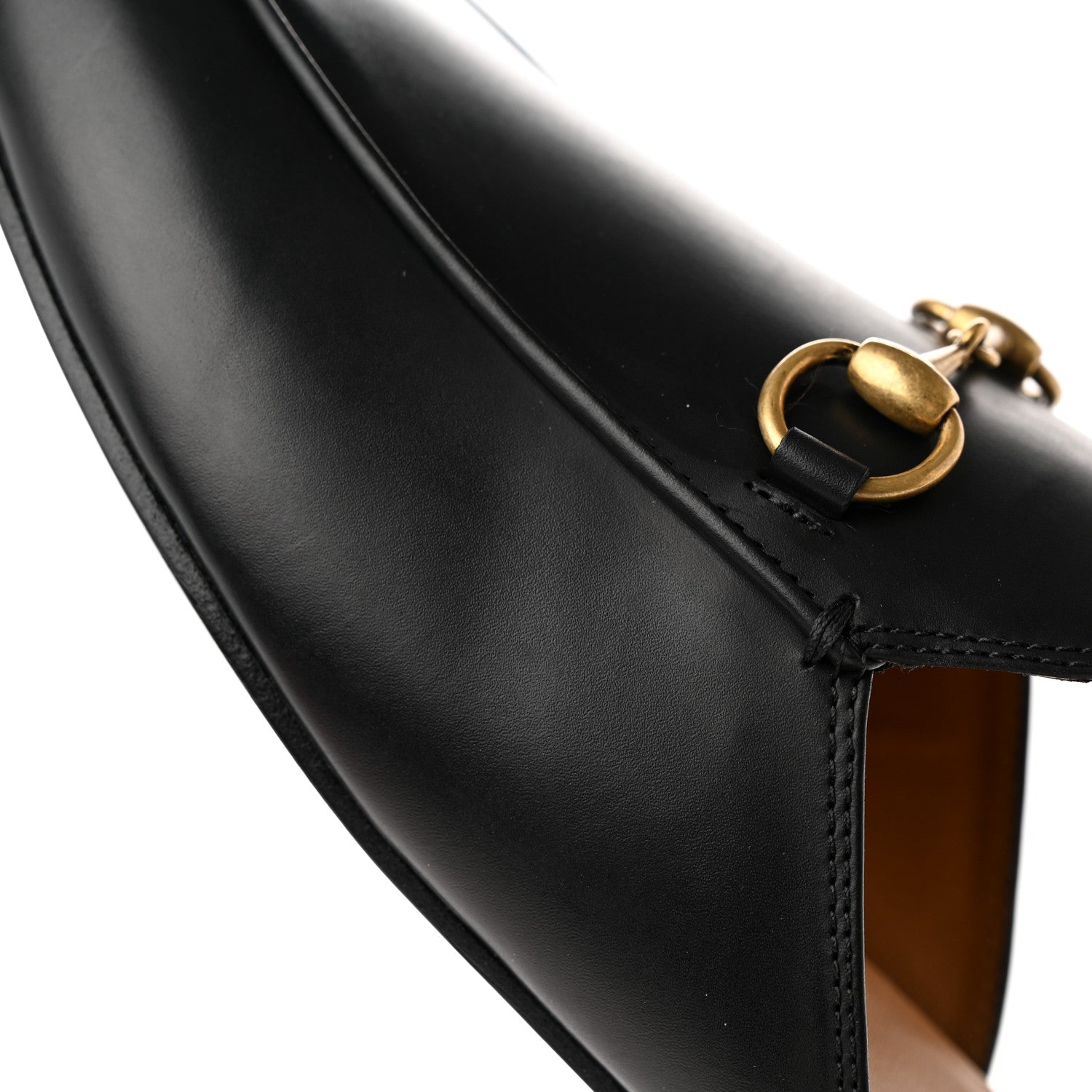 Gucci Calfskin Womens Princetown Slippers 37.5 Black 10 of 10