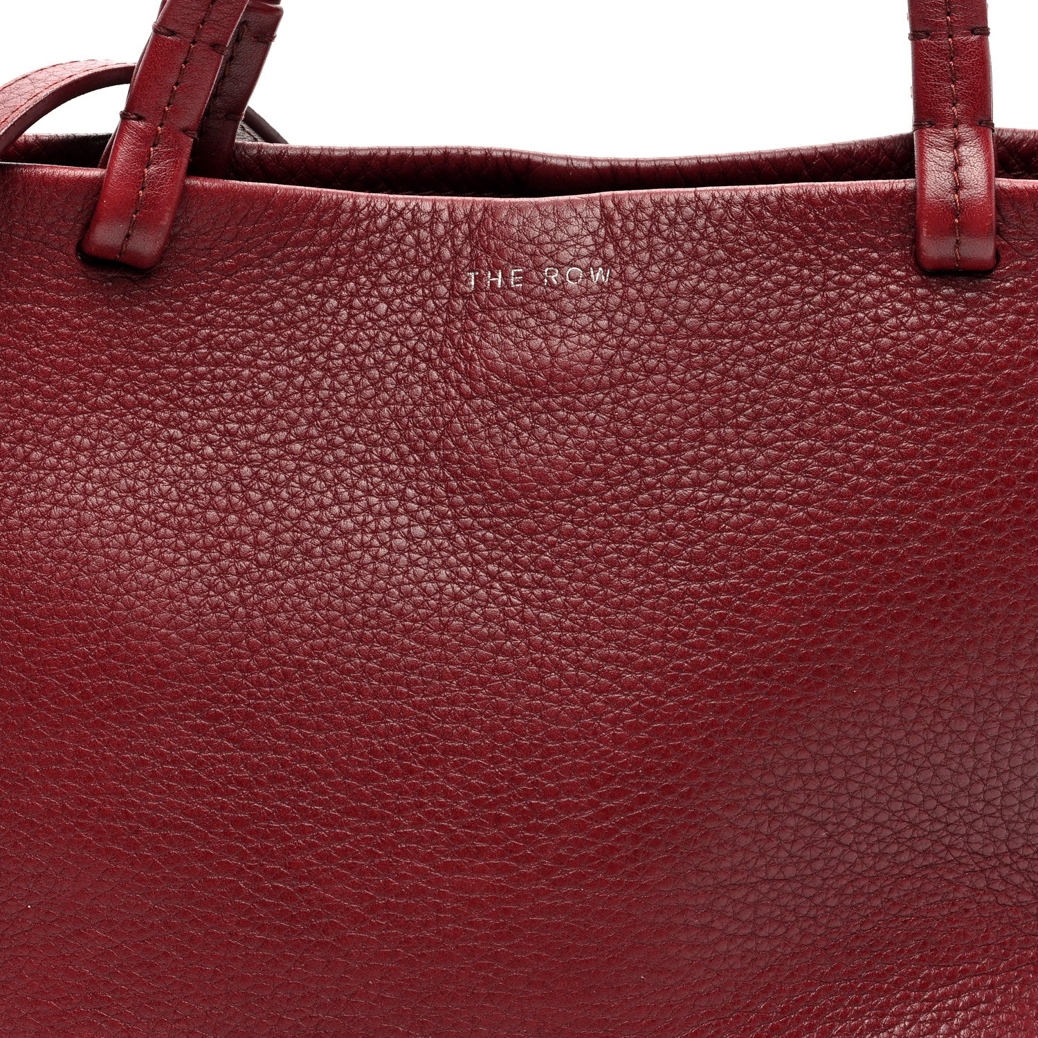 The Row Grained Calfskin Small Park Tote Terracotta 7 of 11