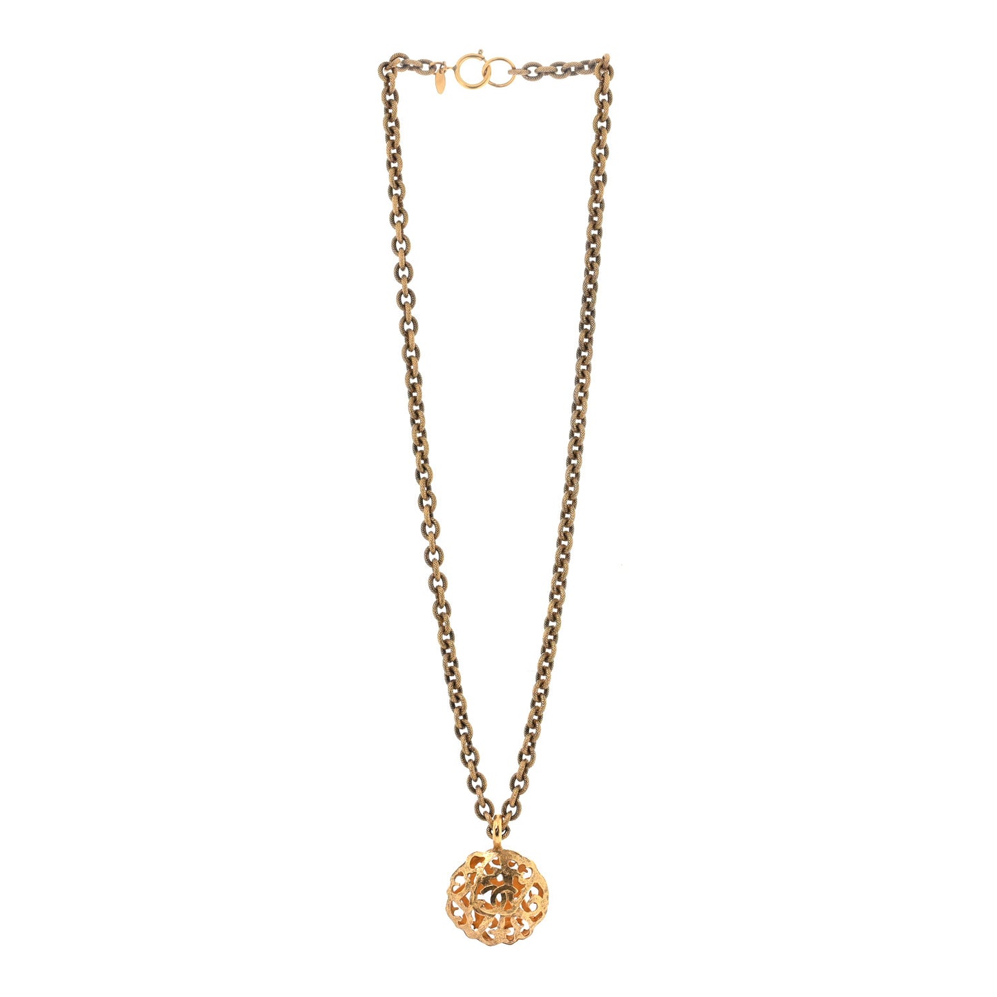 CC Pendant Necklace Gold