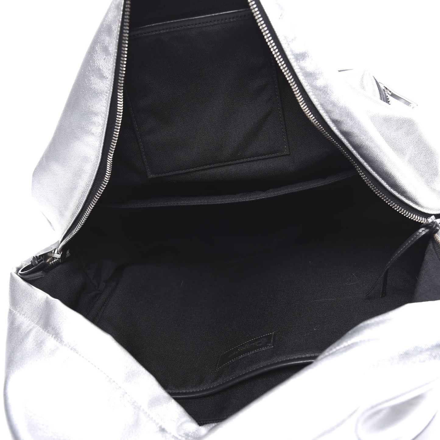 Nylon Metallic Hunting Backpack Silver