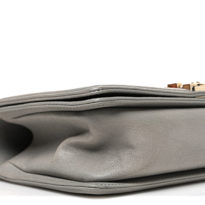 Chanel Caviar Quilted Medium Boy Flap Light Grey 8 of 10