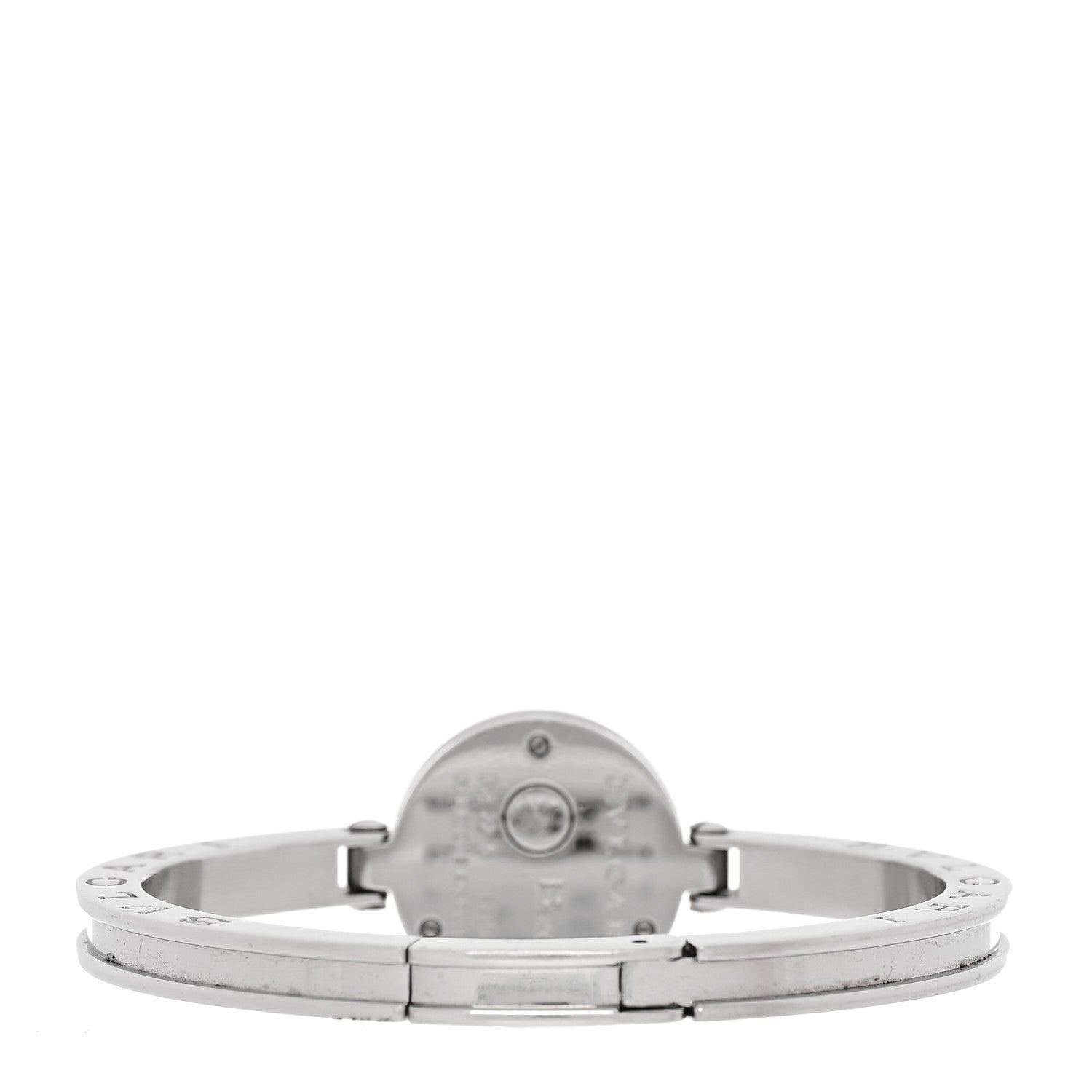 Bulgari Stainless Steel Diamond Blue Mother of Pearl 22mm B.Zero1 Floral Quartz Watch 3 of 4