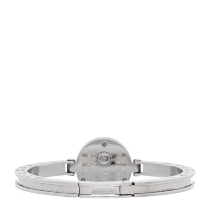 Bulgari Stainless Steel Diamond Blue Mother of Pearl 22mm B.Zero1 Floral Quartz Watch 3 of 4