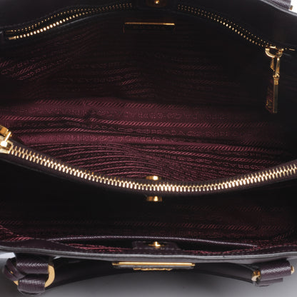 Prada Saffiano Lux Medium Tote Bordeaux 7 of 10