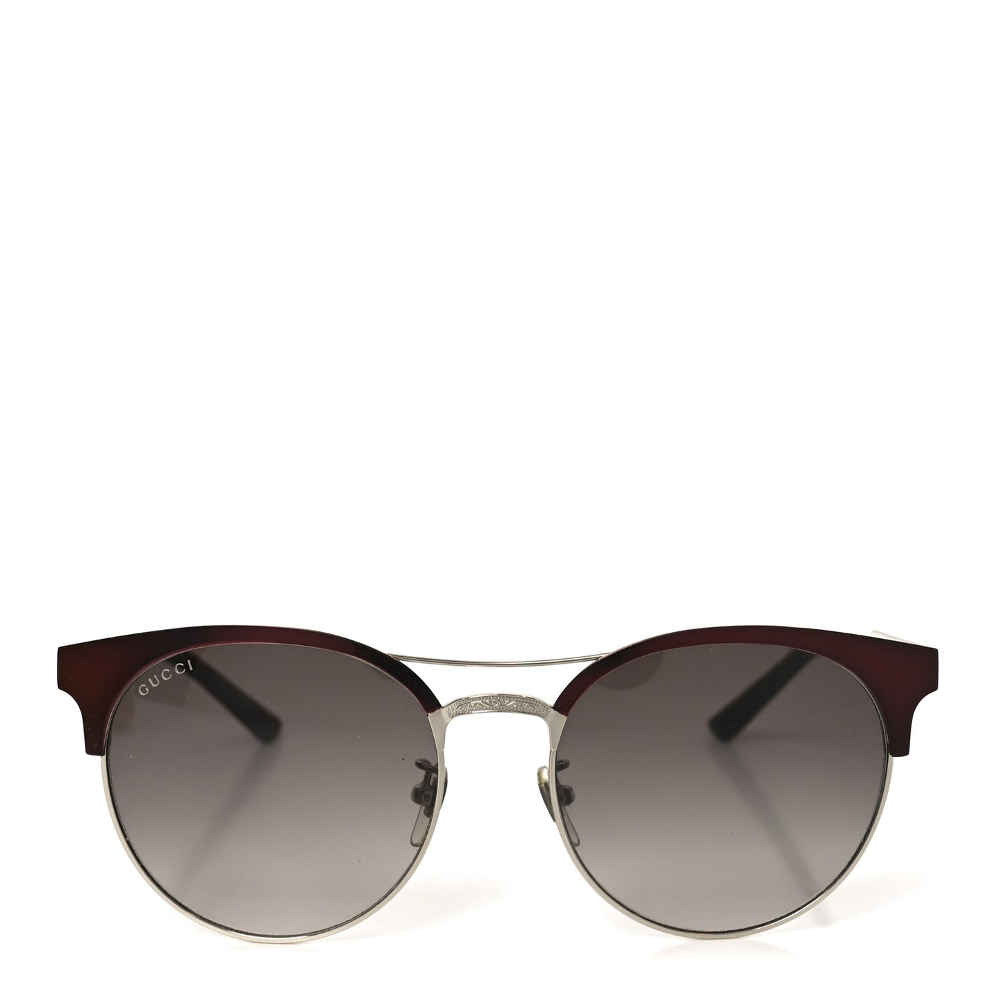 Round Metal GG0075SK Sunglasses Red Gold
