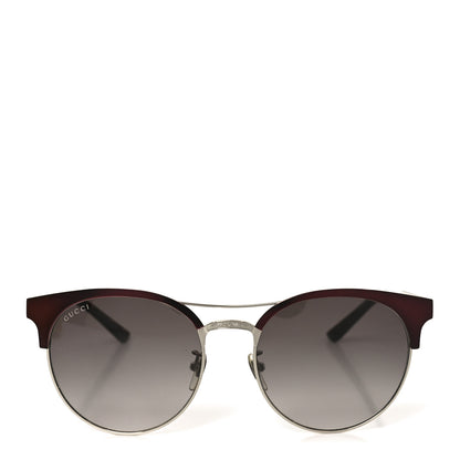 Gucci Round Metal GG0075SK Sunglasses Red Gold 2 of 7