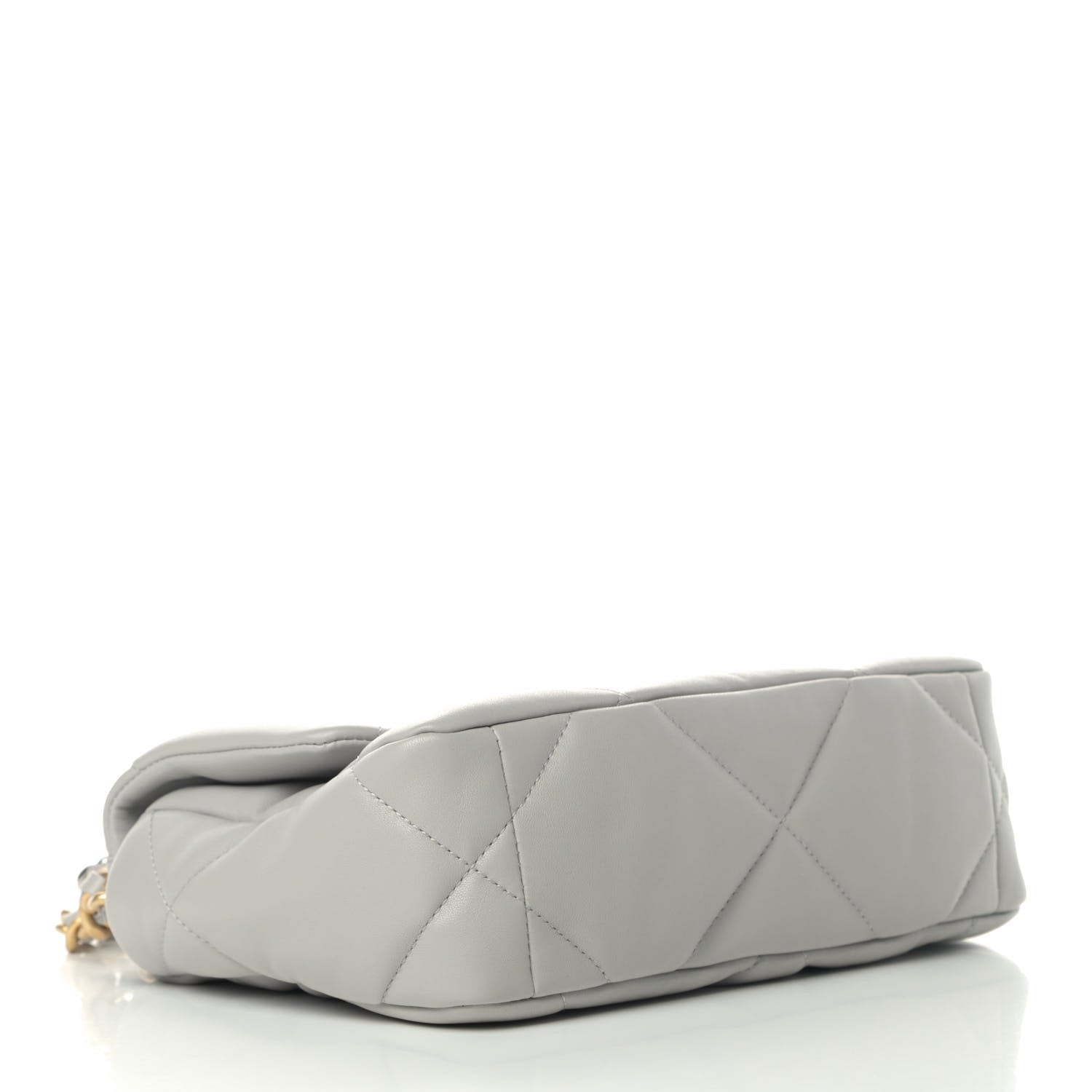 Chanel Lambskin Quilted Medium Chanel 19 Flap Grey 3 of 4