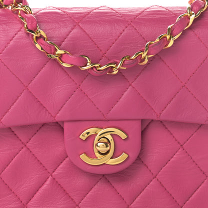 Chanel Lambskin Quilted Mini Square Flap Pink 11 of 16