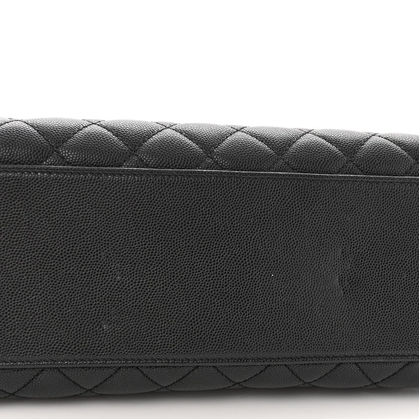 Caviar Quilted Small Coco Handle Flap Black