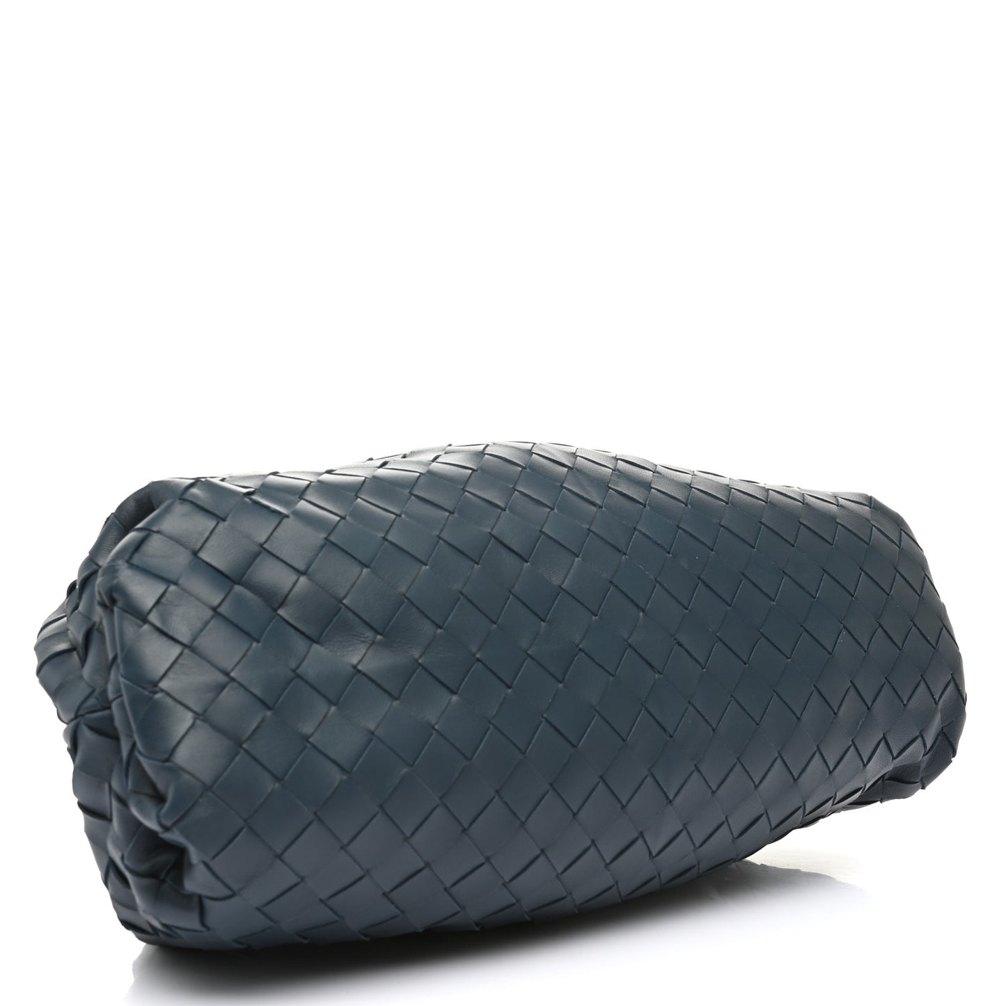 Nappa Maxi Intrecciato The Pouch Oversized Clutch Deep Blue