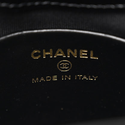 Chanel Shiny Crumpled Calfskin Quilted Nano 31 Shopping Bag Black 6 of 11
