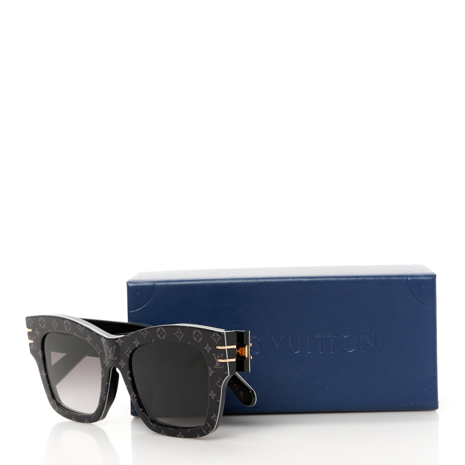 Louis Vuitton Acetate Blade Sunglasses Z1616E Black 8 of 8