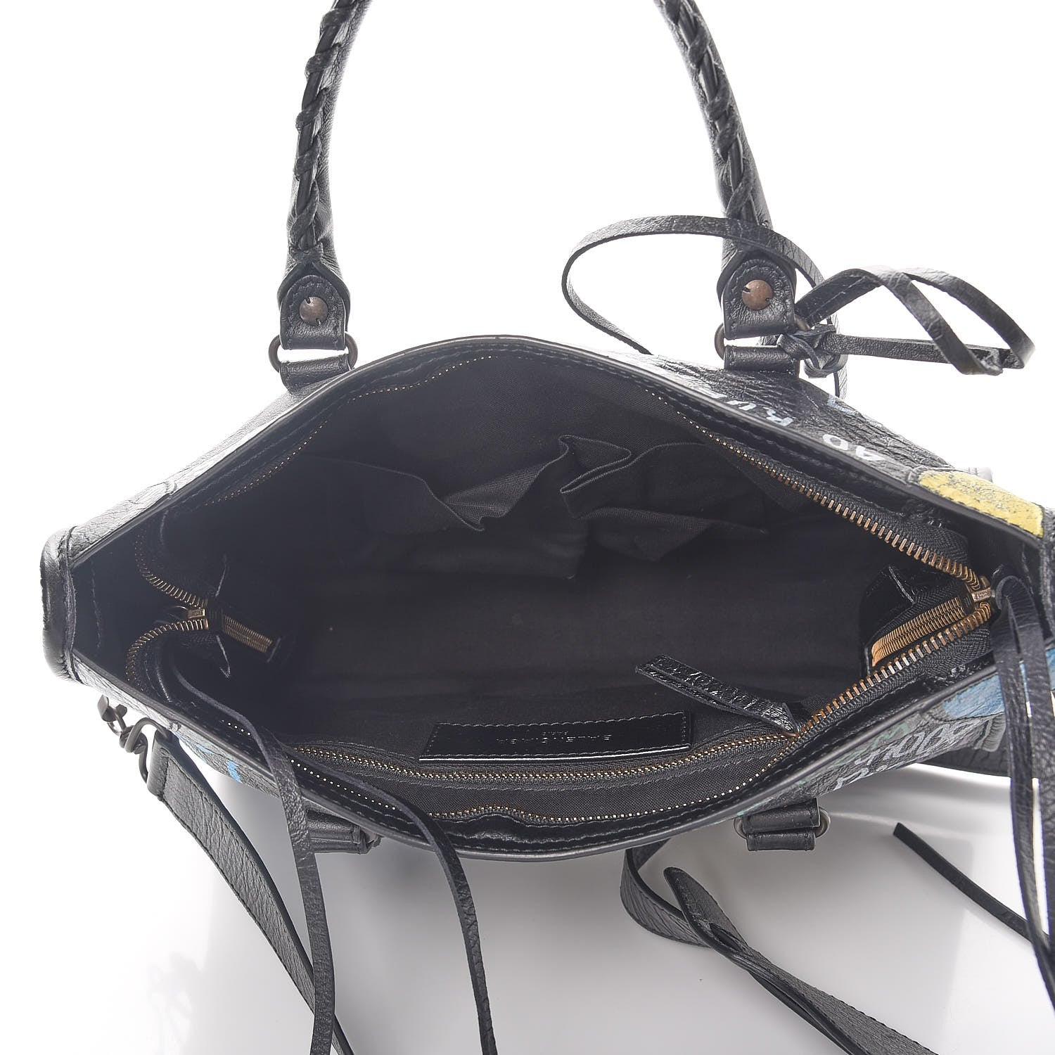Balenciaga Agneau Graffiti All Over Classic Hardware S City Black Multicolor 5 of 8