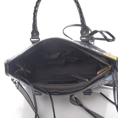Balenciaga Agneau Graffiti All Over Classic Hardware S City Black Multicolor 5 of 8