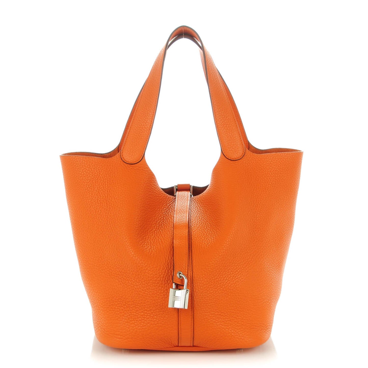 Taurillon Clemence Picotin Lock 26 GM Orange