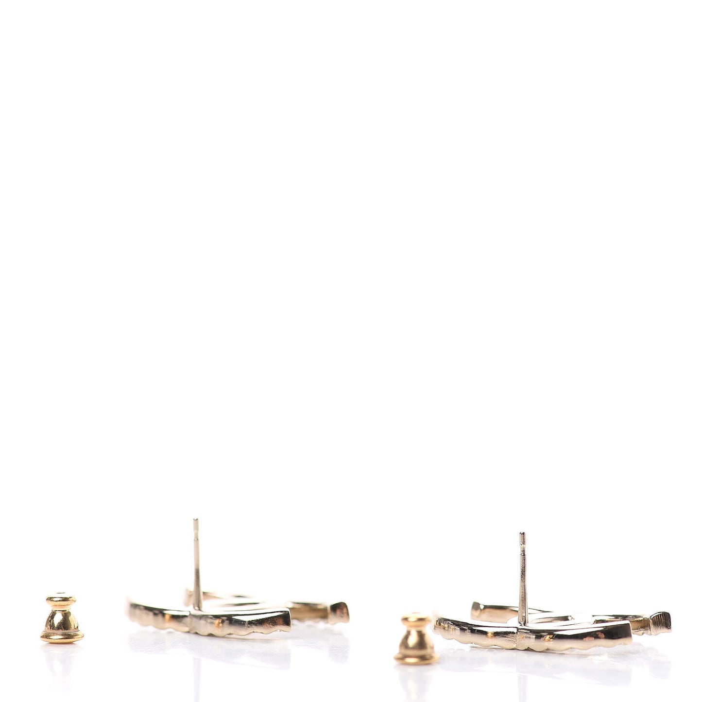 Baguette Crystal High Society CC Earrings Gold