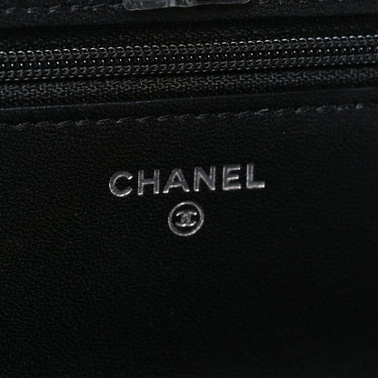 Chanel Lambskin Quilted Trendy CC Wallet On Chain WOC So Black 6 of 11