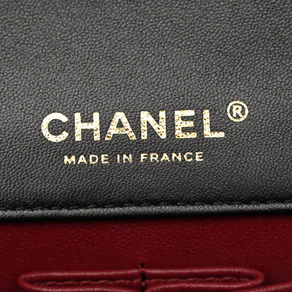 Chanel Lambskin Quilted Layered Flap Bag Black 6 of 11