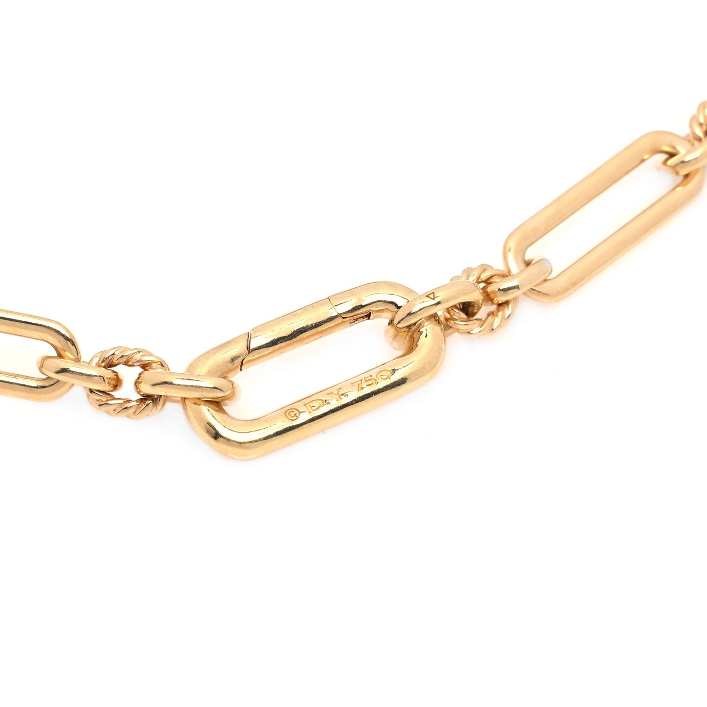 18K Yellow Gold Diamond Lexington Chain Toggle Necklace