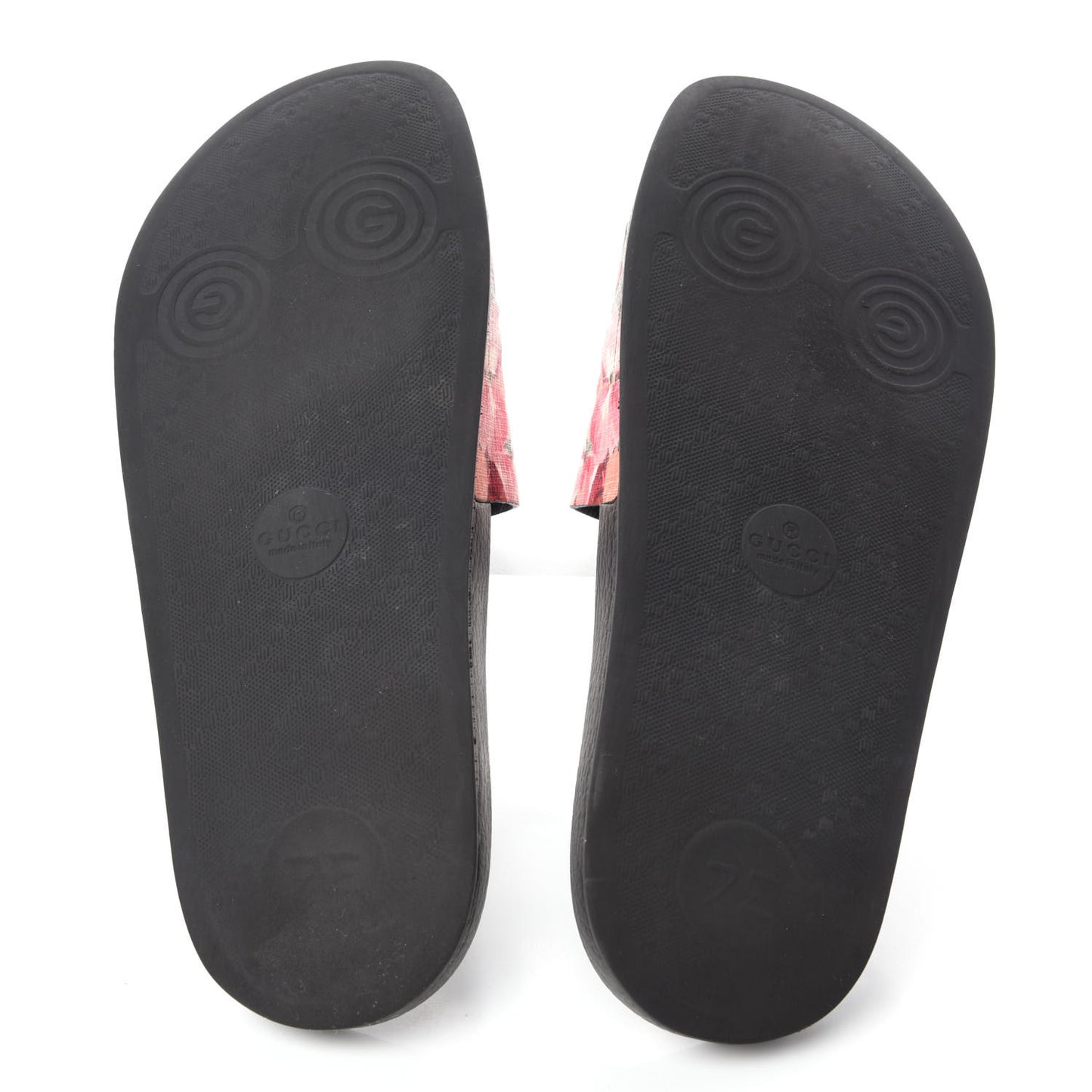 GG Supreme Monogram Blooms Slide Sandals 39 Beige Multicolor