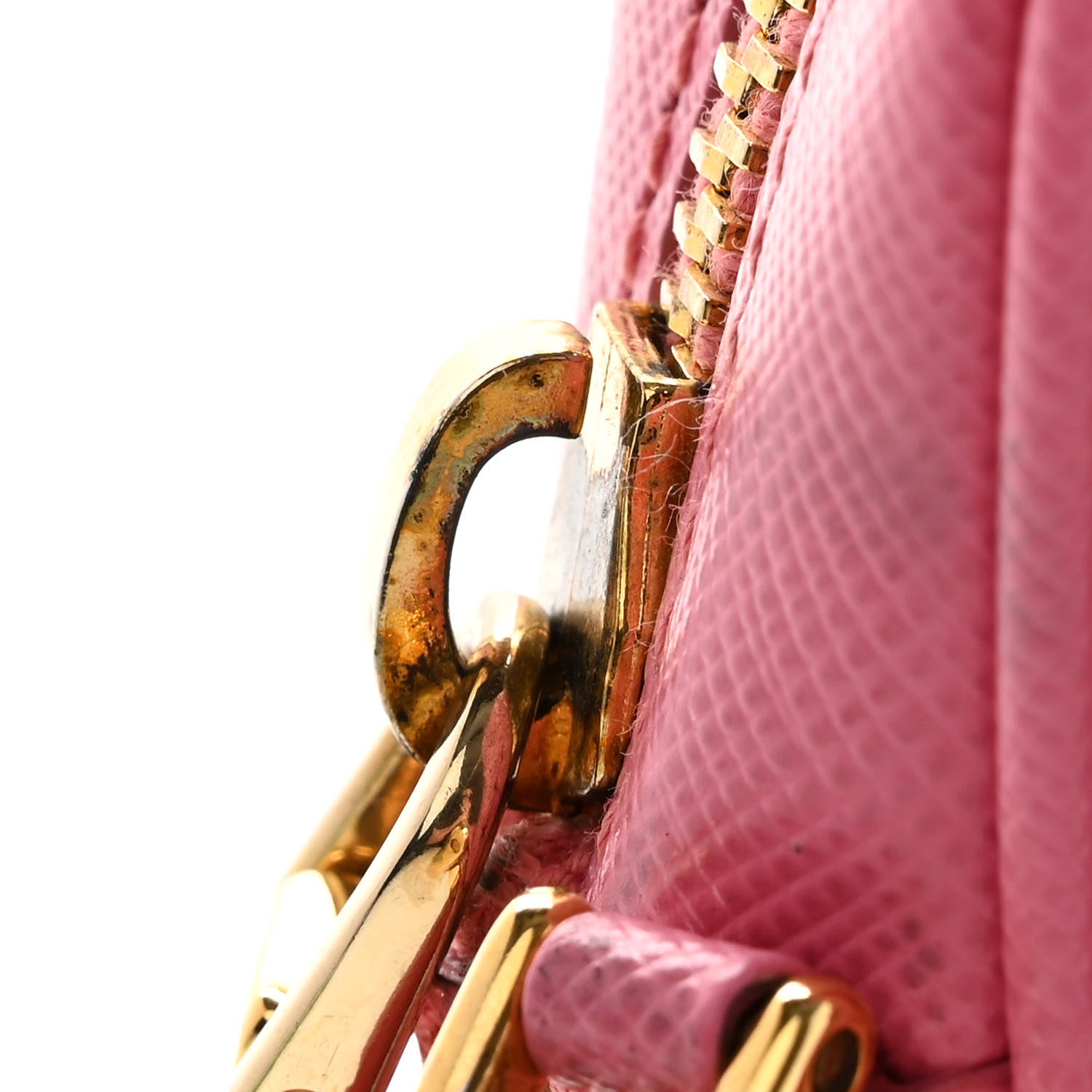 Prada Saffiano Lux Mini Top Handle Crossbody Bag Geranio 16 of 17